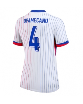 Francia Dayot Upamecano #4 Maglia Gara Trasferta Repliche Europei 2024 Donna